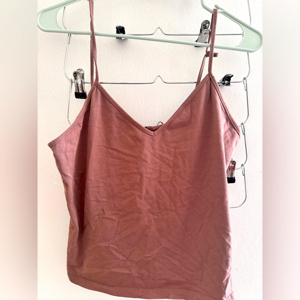 Basic brown camisole cami v neck